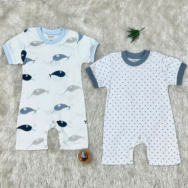 Imported pack of 2 Half romper set