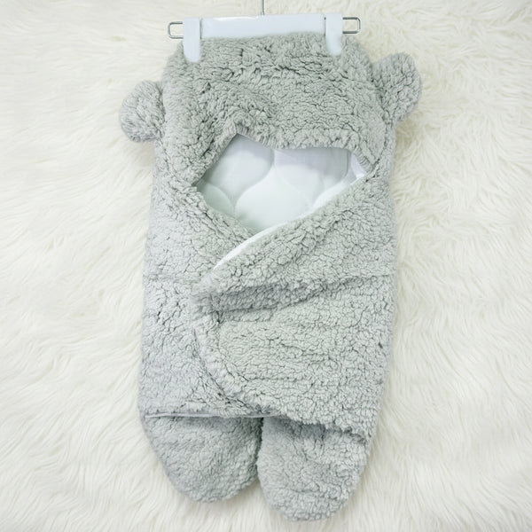 Imported Turkish style footed fur swaddle