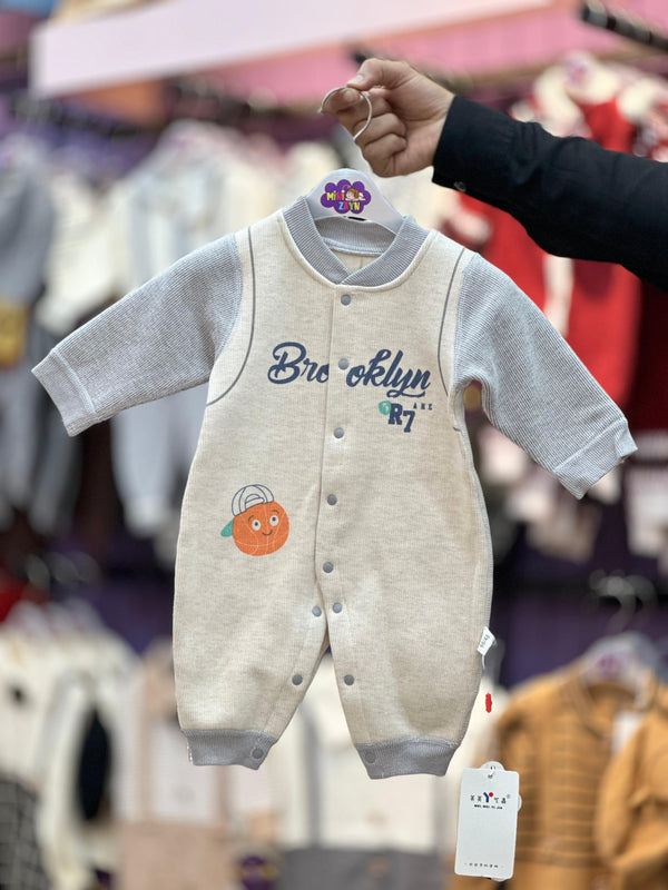 Türkish style inner Fleece warm Romper