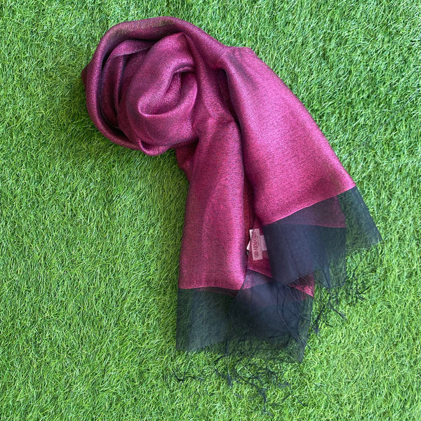 Glittery Tulle Pure Silk Hijab
